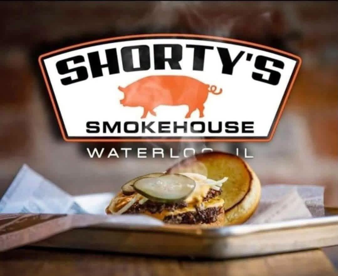 Shorty's Smokehouse smashburger with pickles and cheese